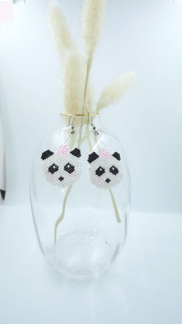 Boucles d'oreilles Panda