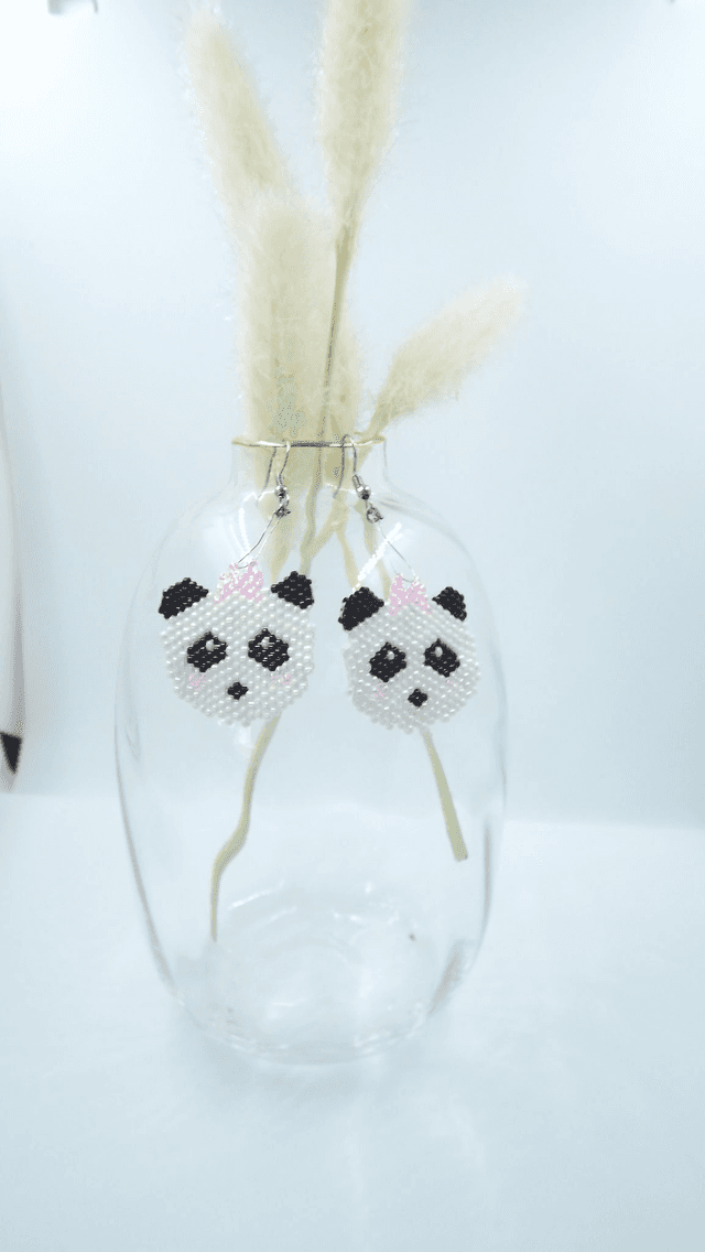 Boucles d&#039;oreilles Panda